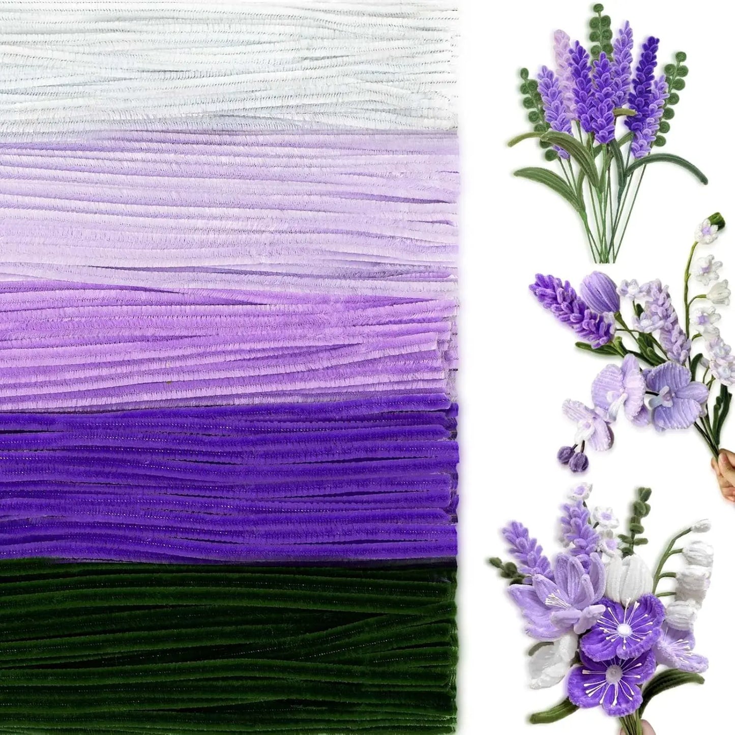 Pipe Cleaners Chenille Stems 300 Pack For DIY Craft Projects