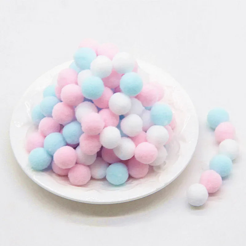 Mini Fluffy Polyester Pom Poms For Diy Crafts And Decor