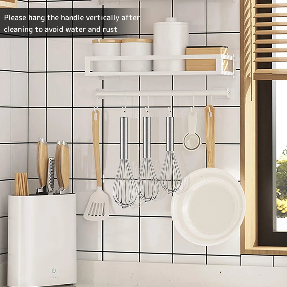 Willstar 3 Pack Stainless Steel Balloon Whisk Set With Grip