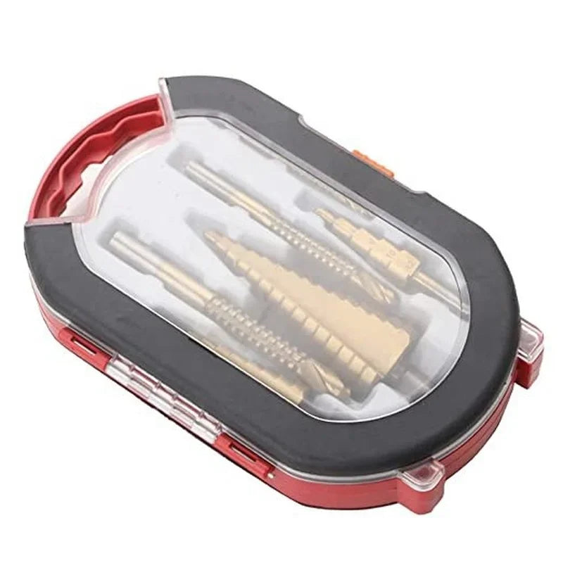 MEYOUTOWNDIY Titanium Coated Drill Bit Set 6 Piece Step Bits