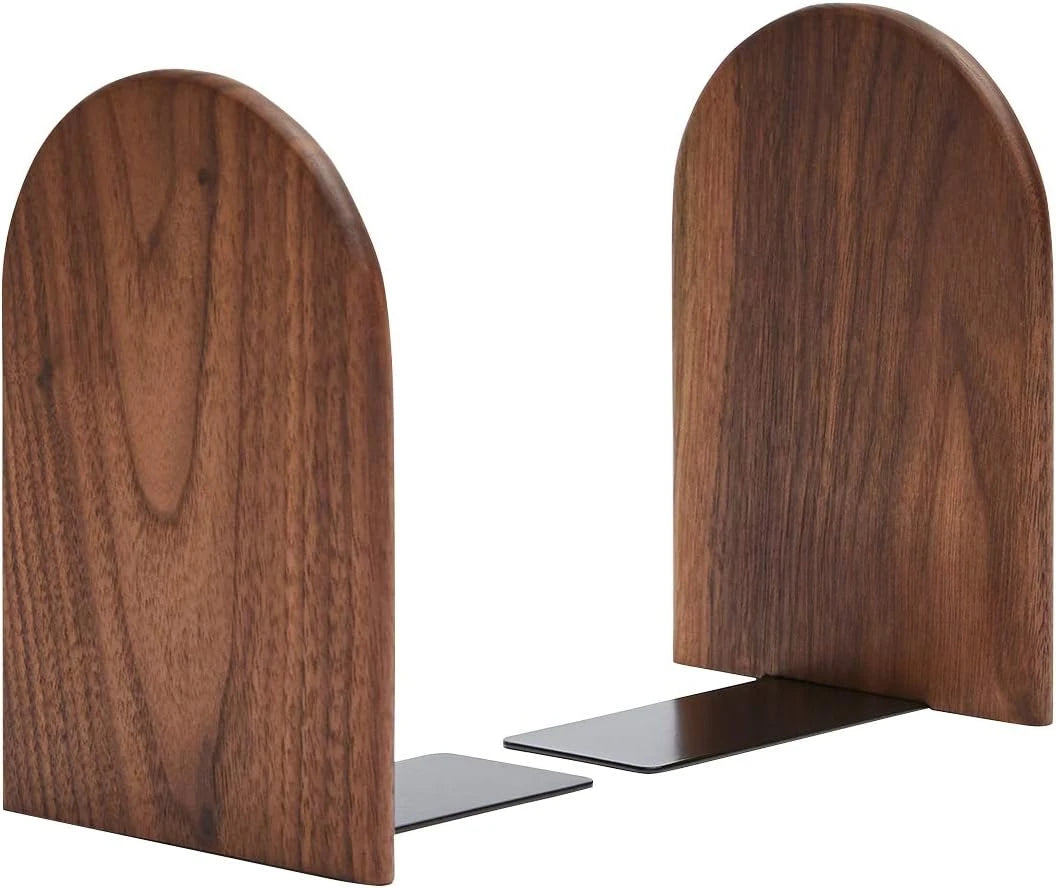 Hign-concerned Heavy Duty Non Slip Bookends Pair for Bookshelf