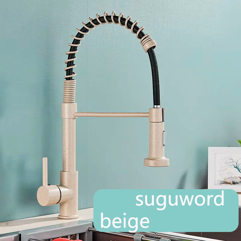Suguword Removable Kitchen Faucet Deck Mount with Sprayer Dual Modes