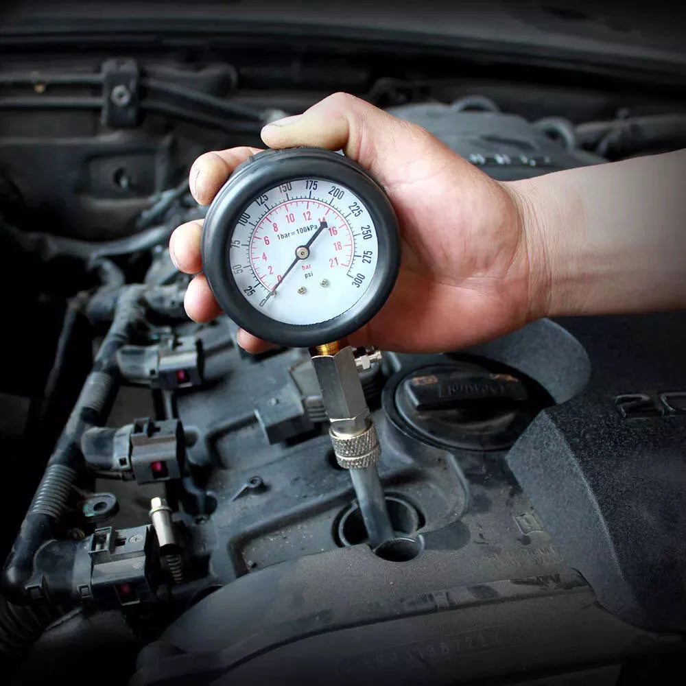 Petrol Engine Cylinder Compression Tester Kit For Automobiles And Motorcycles