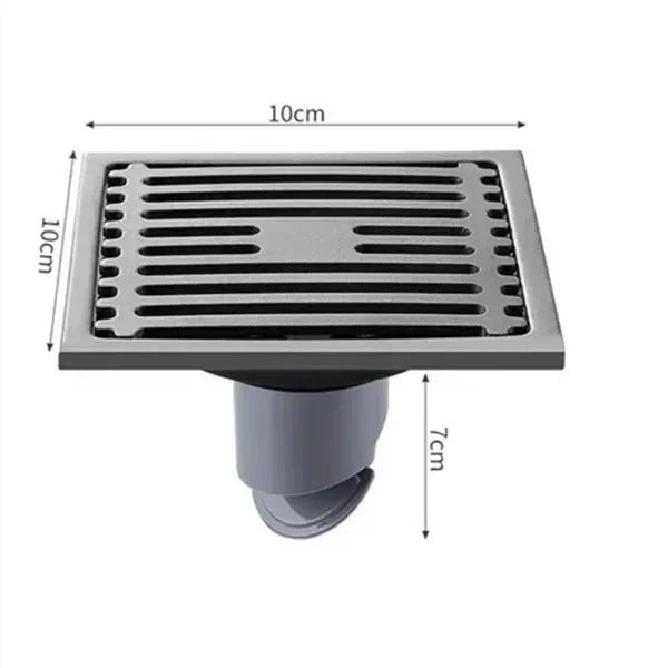 Stainless Steel Shower Floor Drain With Removable Cover Anti Odor