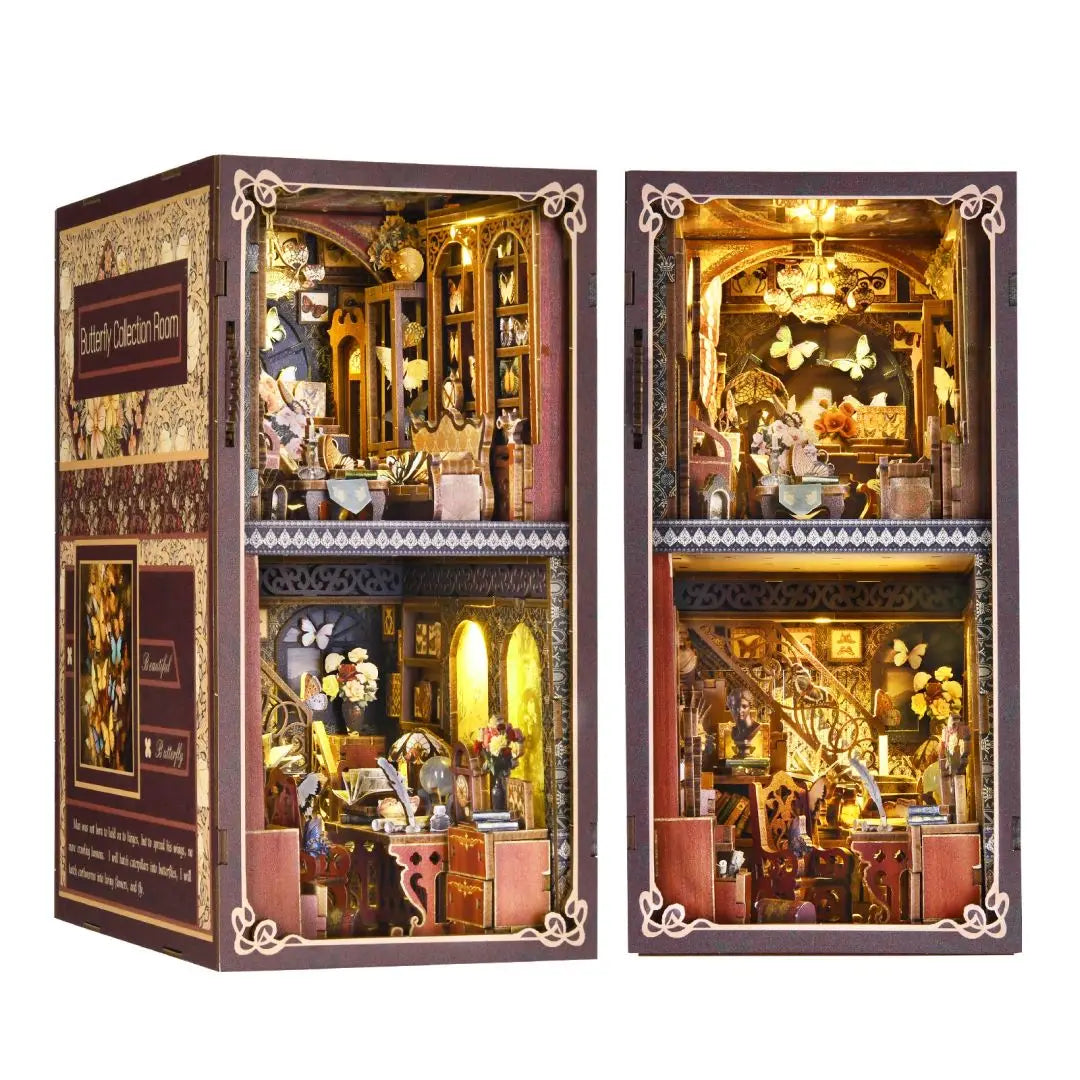 NONEHign-concerned Booknook Kit DIY Wooden Puzzle Miniature House