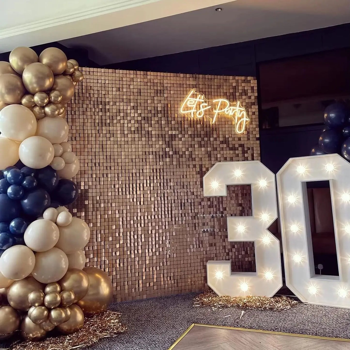 Shimmer Sequin Wall Backdrop for Weddings and Parties