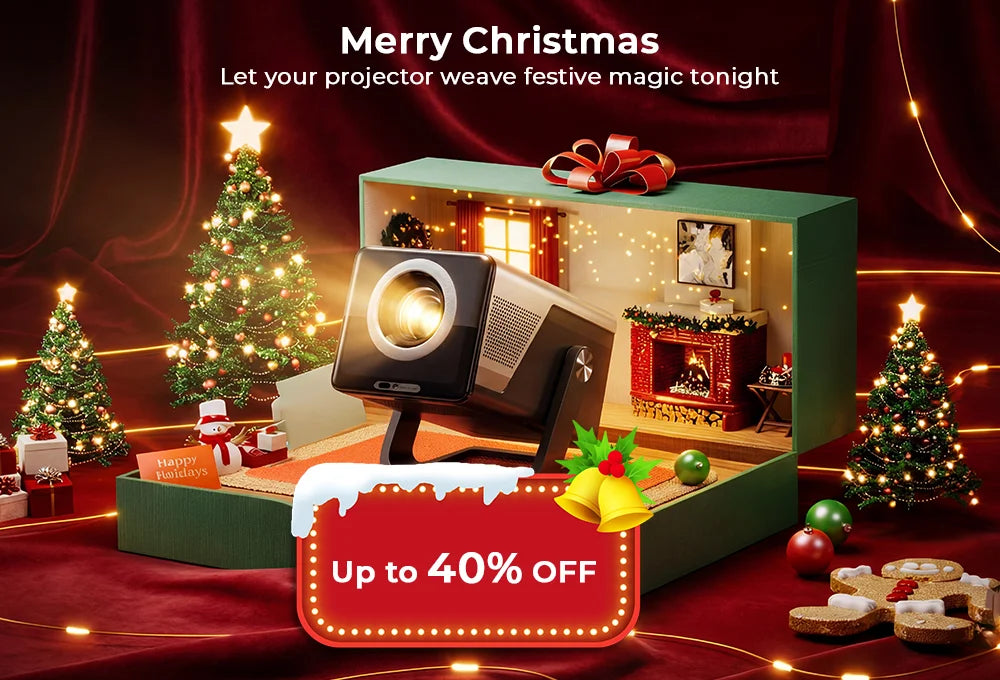 LynCast 8K Support HD Projector With Auto Focus 2000 ANSI
