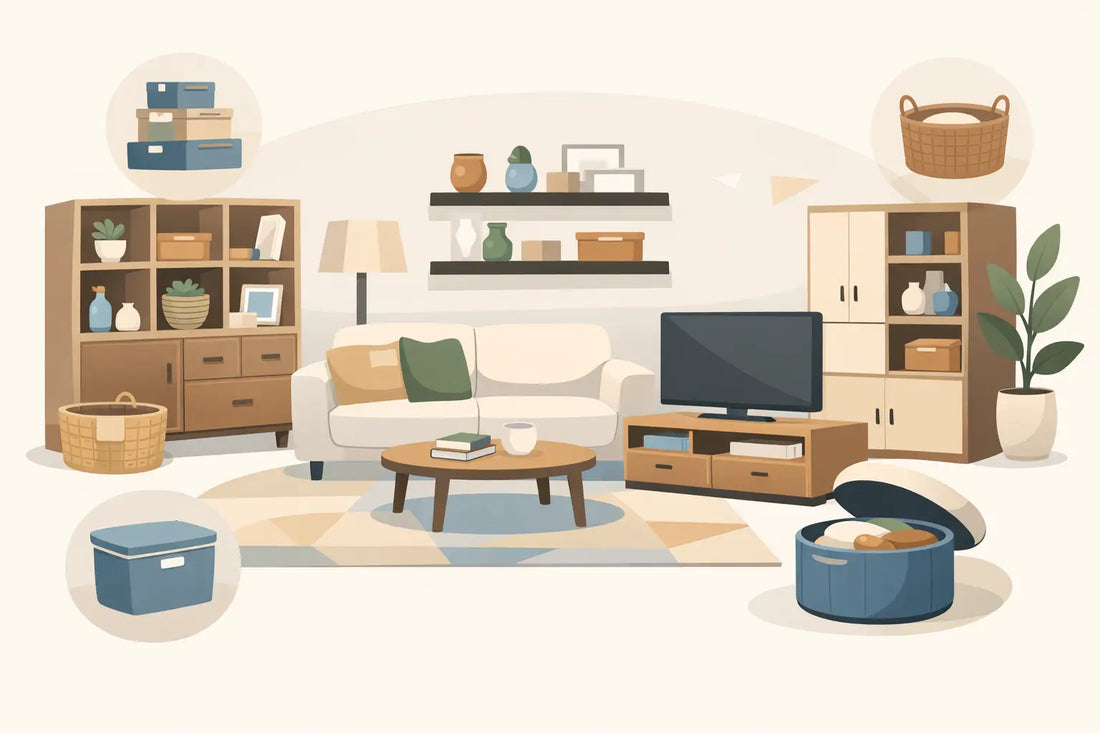 12 Living Room Storage Ideas That Work