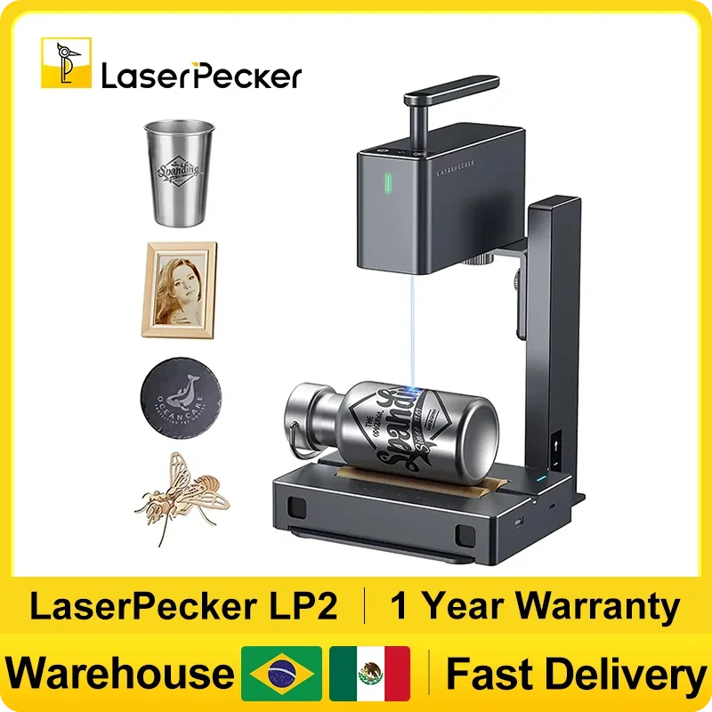 LaserPecker 2 Laser Engraver Portable Wood Engraving Machine DIY Logo Printer Wood Graver Art Making Laser Engraving Machine