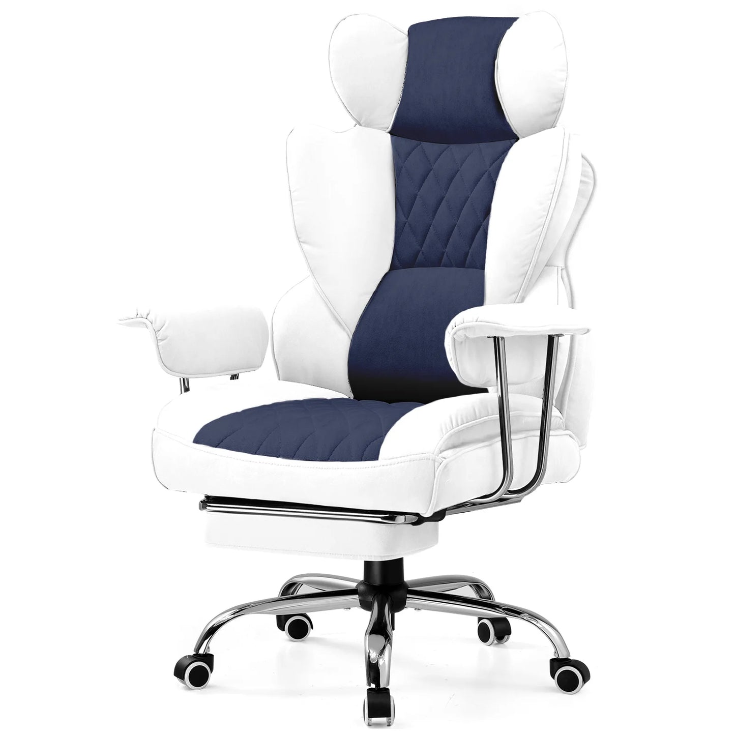 COMHOMA Ergonomic Gaming Chair With Pocket Spring Lumbar Support Footrest