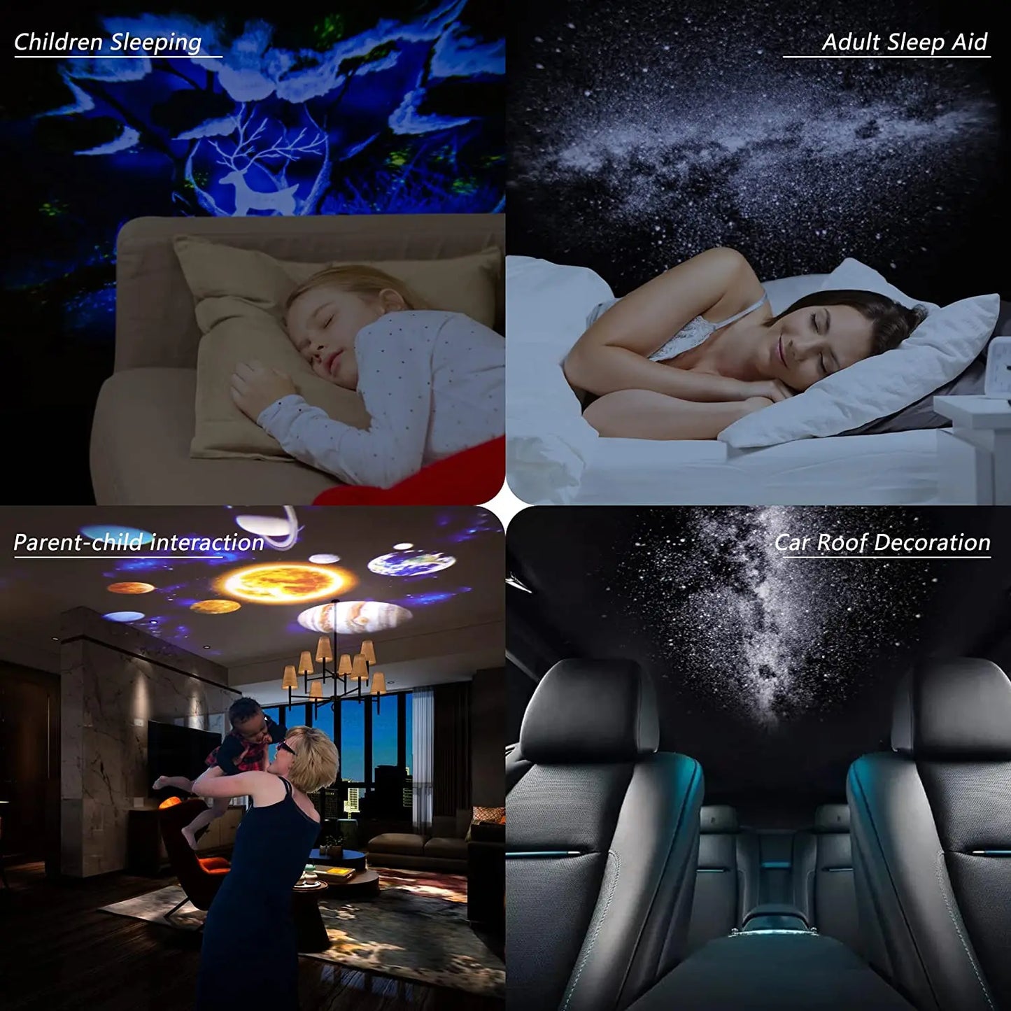 AUSYLE Night Light Galaxy Projector Starry Sky Planetarium Lamp