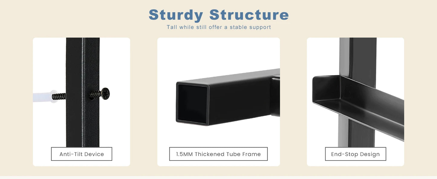 JHK Dresser With 7 Fabric Drawers Storage Closet Chest