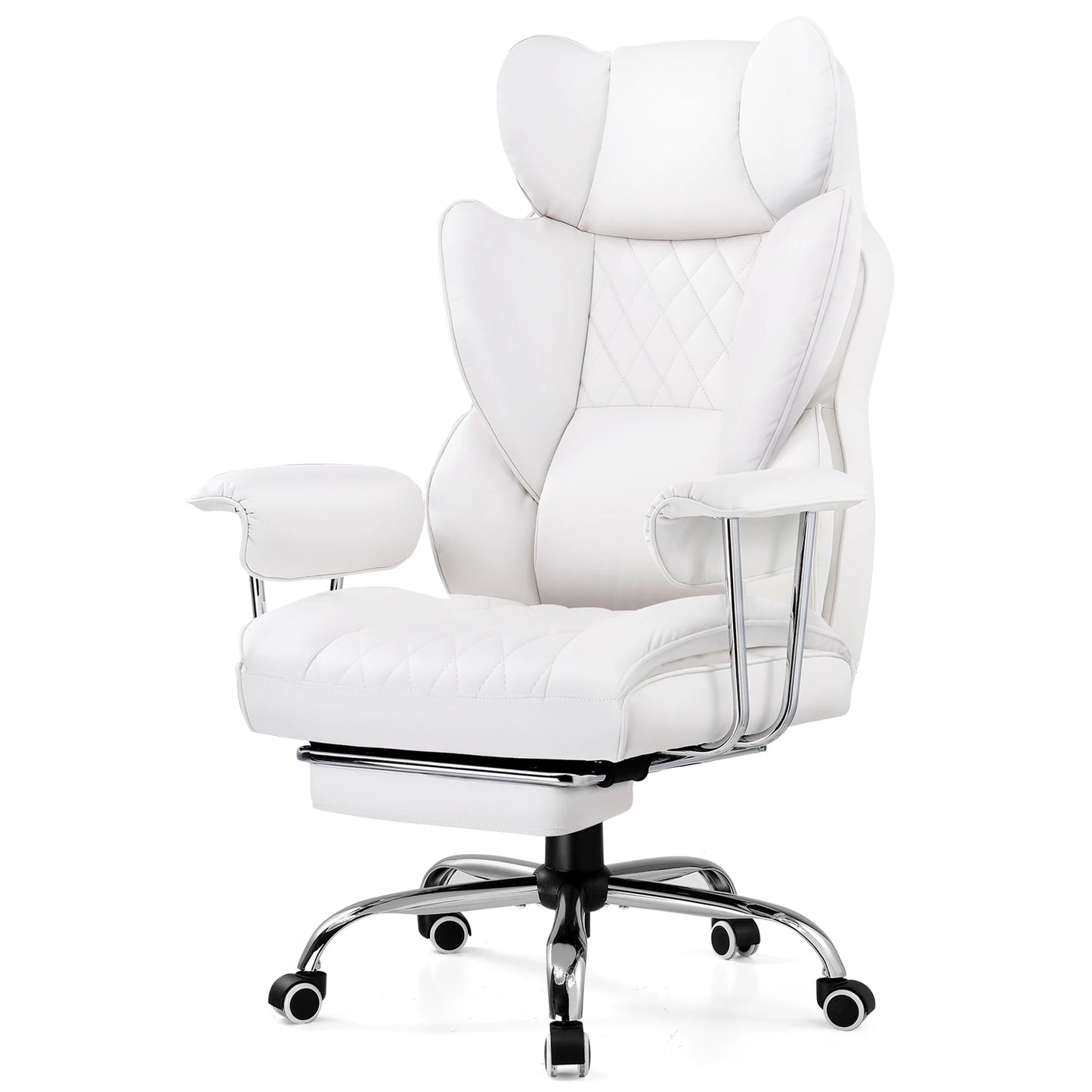 COMHOMA Ergonomic Gaming Chair With Pocket Spring Lumbar Support Footrest