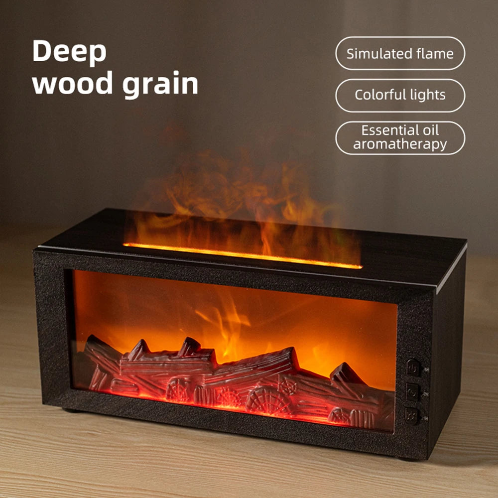 Miflame Aromatherapy Ultrasonic Humidifier Essential Oil Diffuser Night Light
