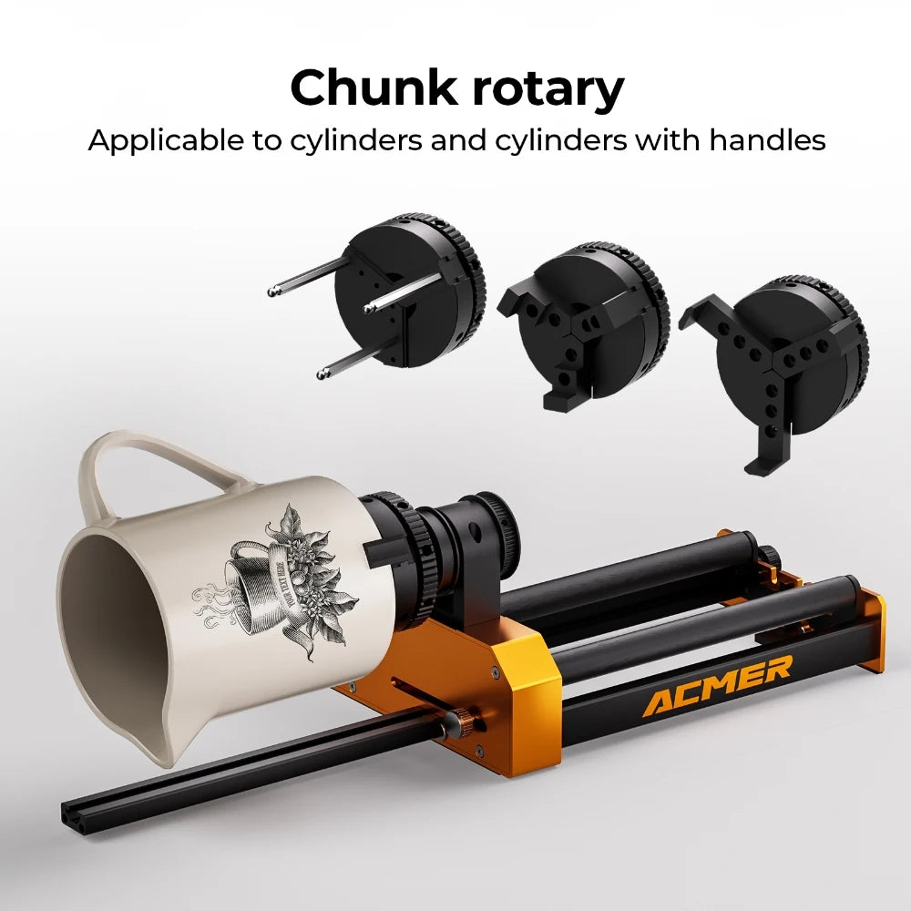 ACMER M4 Chuck Rotation Module 4th Axis Rotary Y Axis