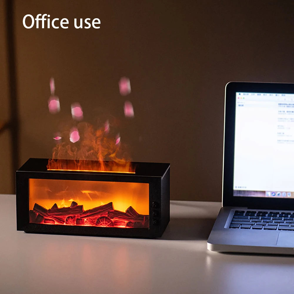 Miflame Aromatherapy Ultrasonic Humidifier Essential Oil Diffuser Night Light