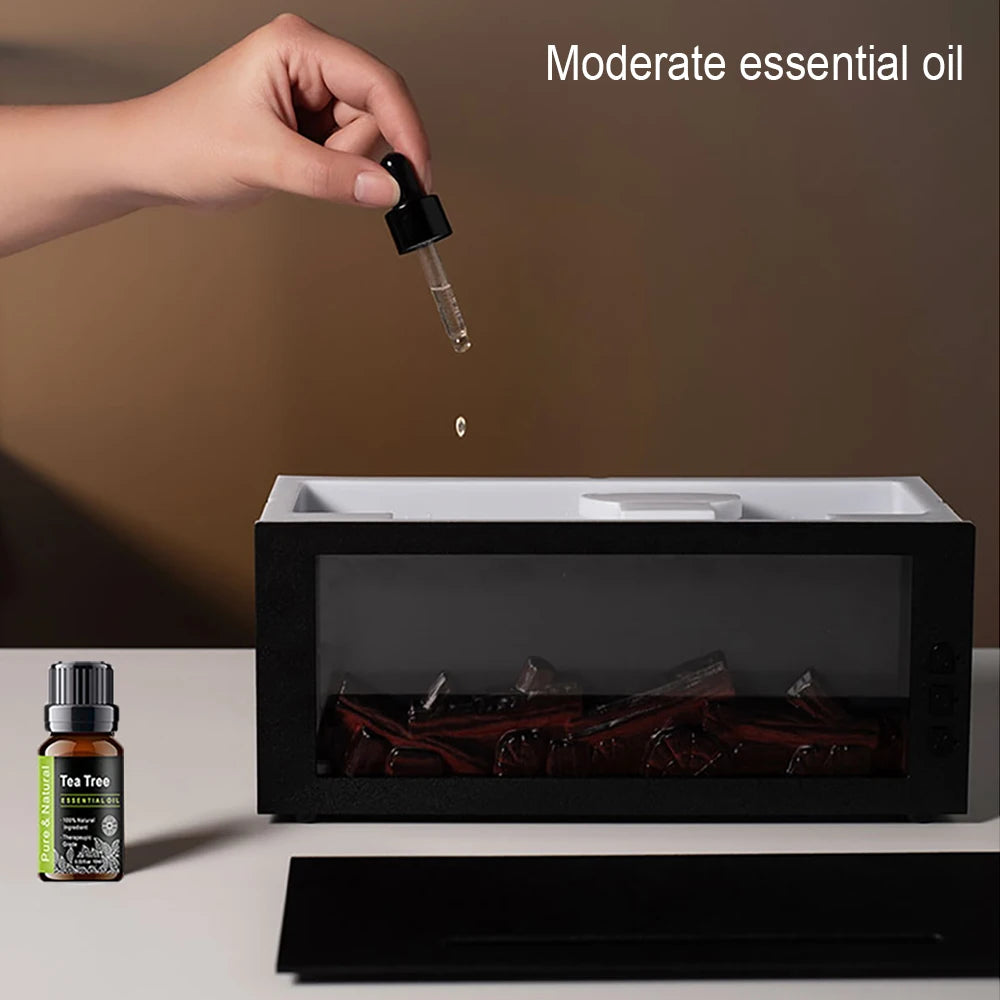 Miflame Aromatherapy Ultrasonic Humidifier Essential Oil Diffuser Night Light
