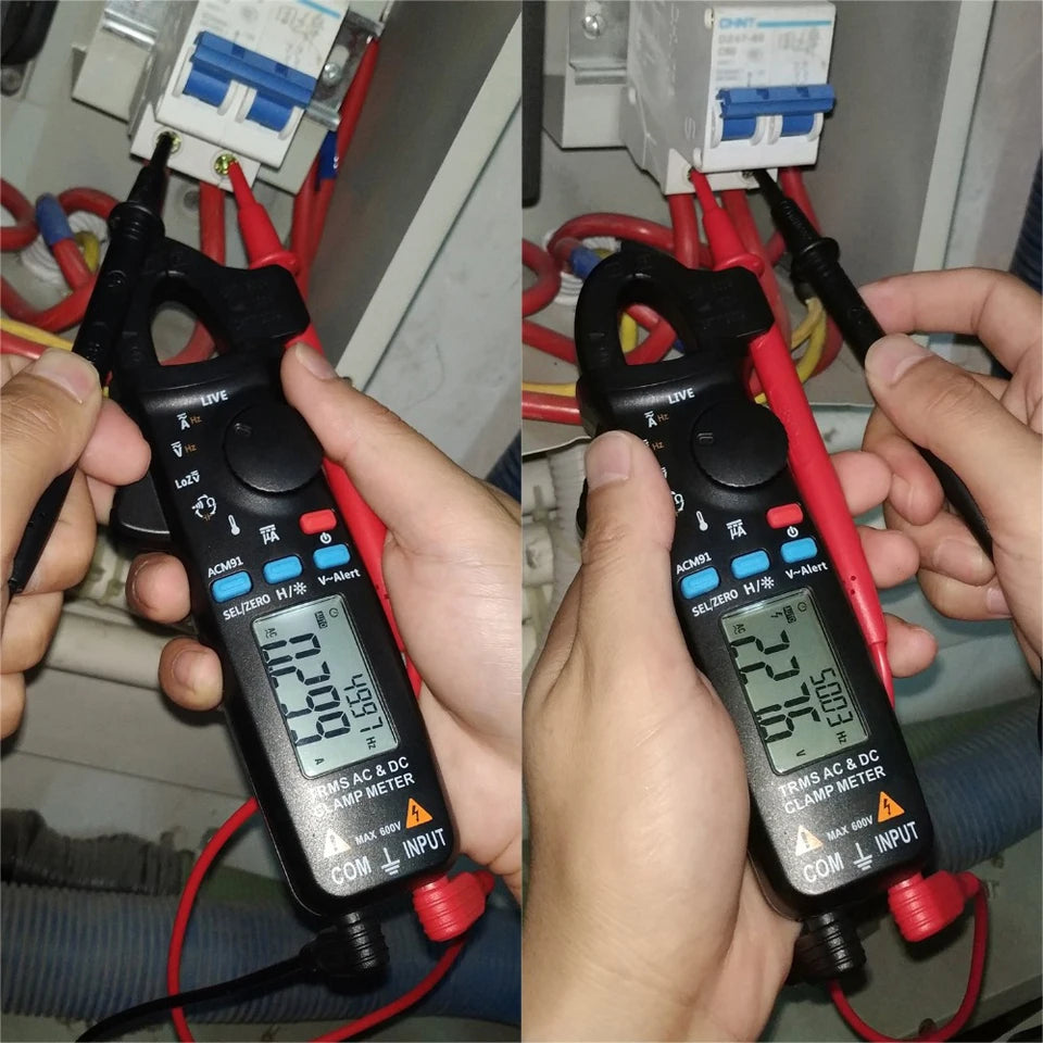 BSIDE ACM91 Digital Clamp Meter 100A Precision Ammeter DC AC