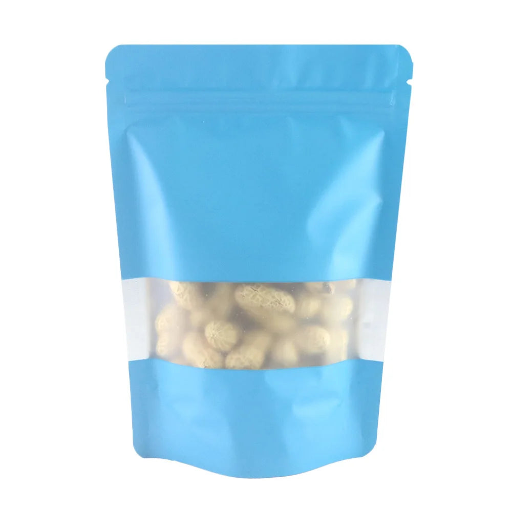 VoluPackCN Reclosable Zip Lock Bags Aluminum Mylar Pouches With Window