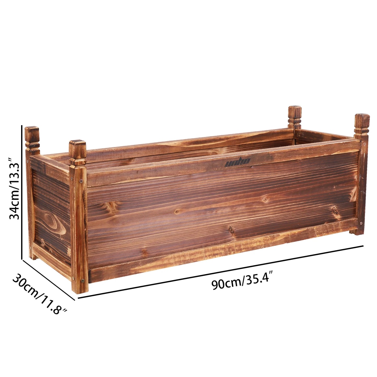 Raised Garden Bed Planter Wood Window Box For Flowers And Vegetables