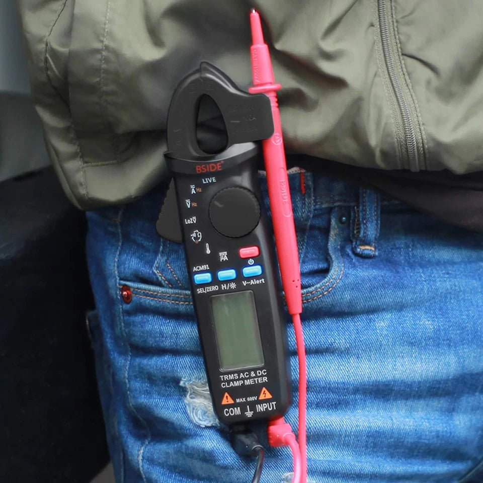 BSIDE ACM91 Digital Clamp Meter 100A Precision Ammeter DC AC