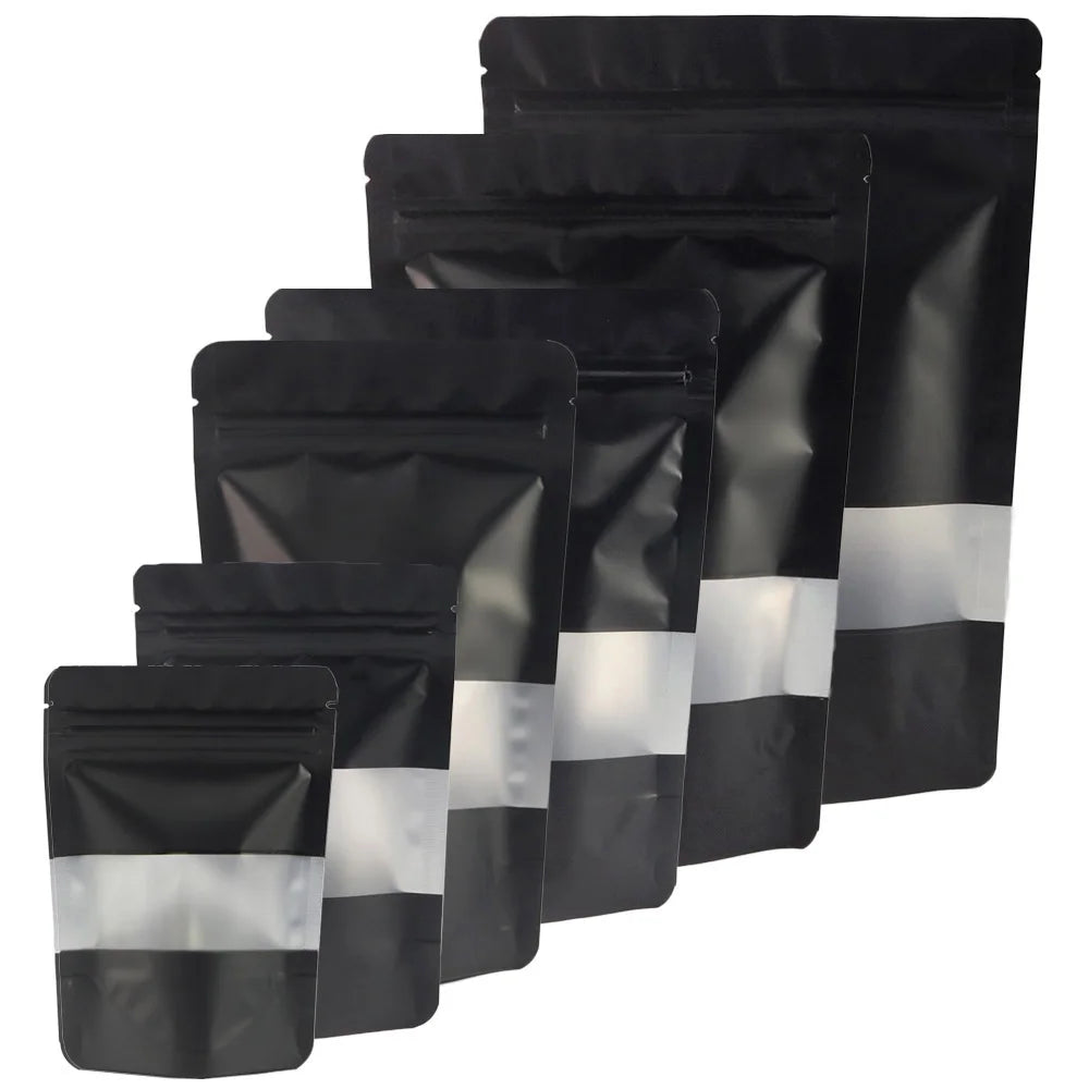 VoluPackCN Reclosable Zip Lock Bags Aluminum Mylar Pouches With Window