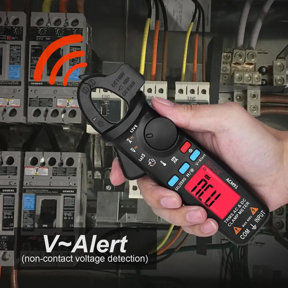 BSIDE ACM91 Digital Clamp Meter 100A Precision Ammeter DC AC