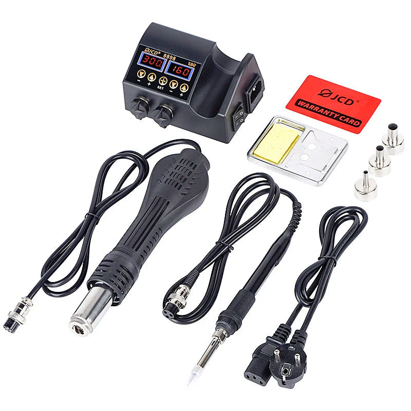 JCD 8898 750W Soldering Station 2 In 1 LCD Display Solder Tools