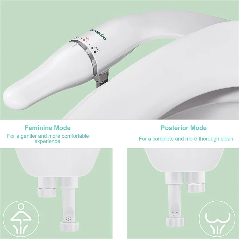 SAMODRA Ultra-Slim Toilet Bidet Seat With Adjustable Water Pressure
