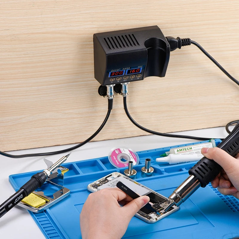 JCD 8898 750W Soldering Station 2 In 1 LCD Display Solder Tools