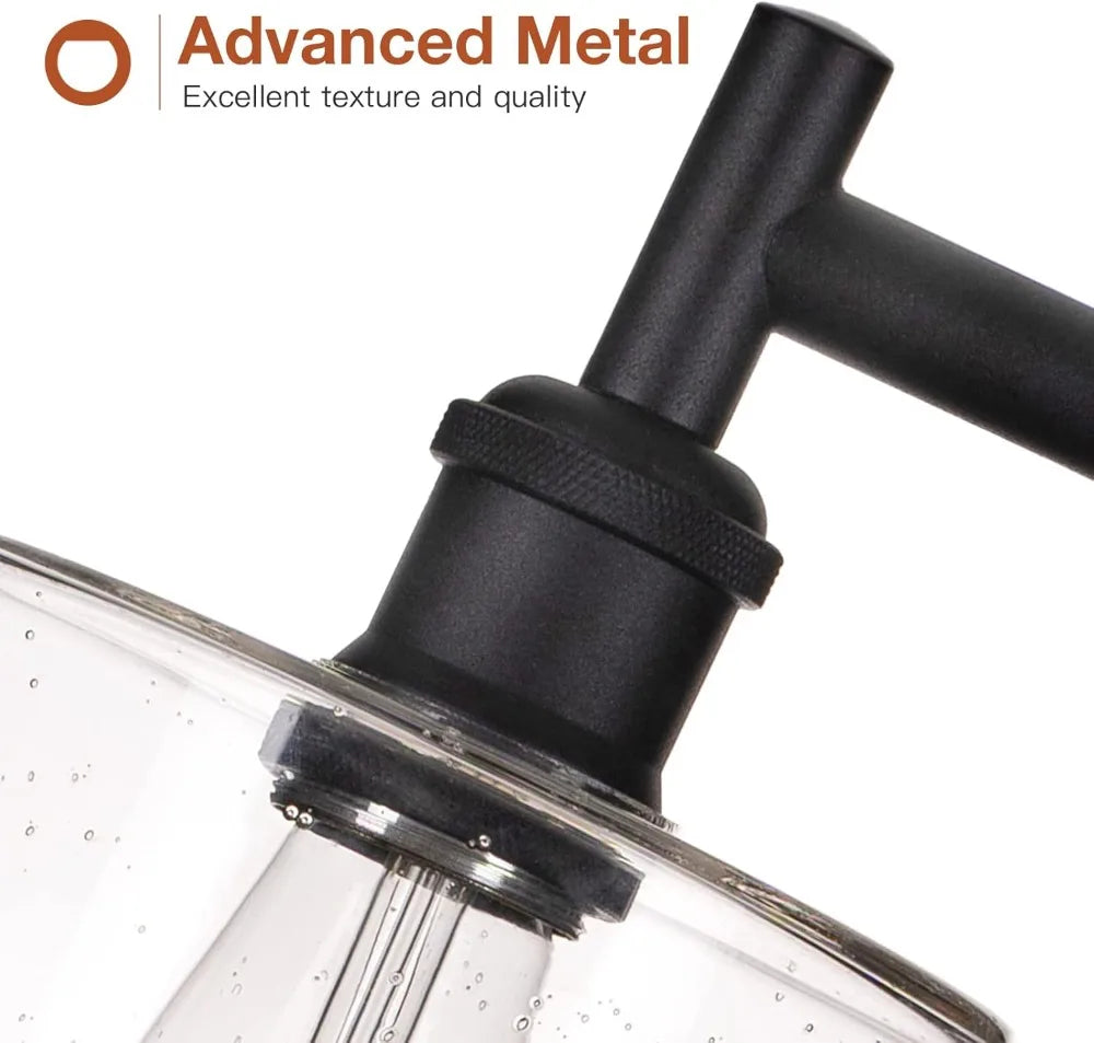 Floor Lamp For Living Room With Led And Seeded Glass