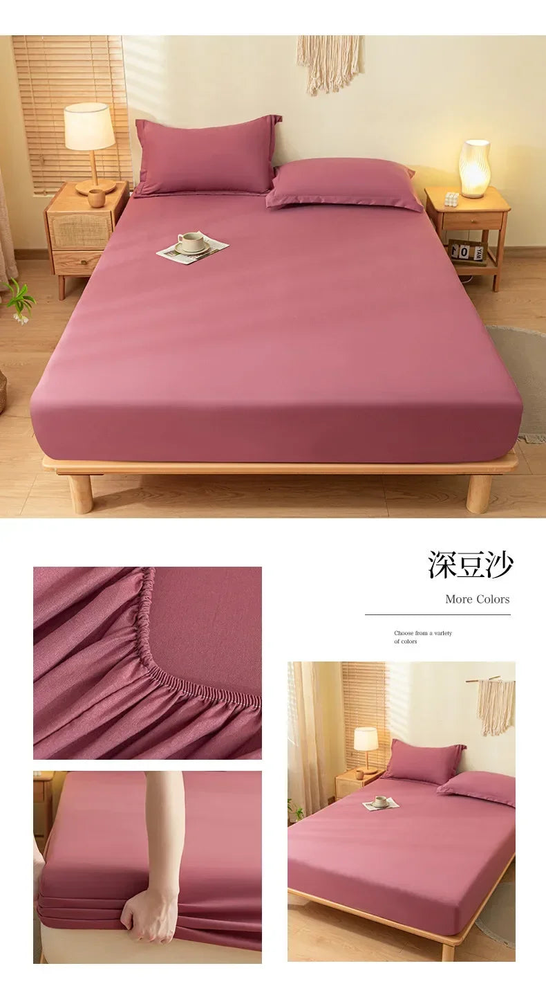 Luxury Elastic Fitted Sheet For Double Bed Mattress Cover