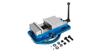 SucceBuy 3 Inch / 5 Inch Jaw Width Heavy Duty Milling Vise Bench Clamp Vise High Precision, 360 Degree Swiveling Base CNC Vise