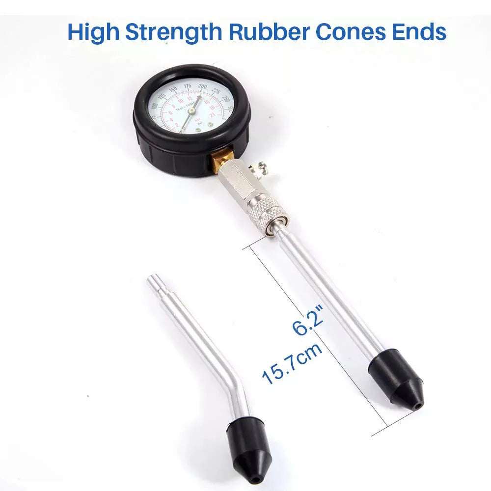 Petrol Engine Cylinder Compression Tester Kit For Automobiles And Motorcycles
