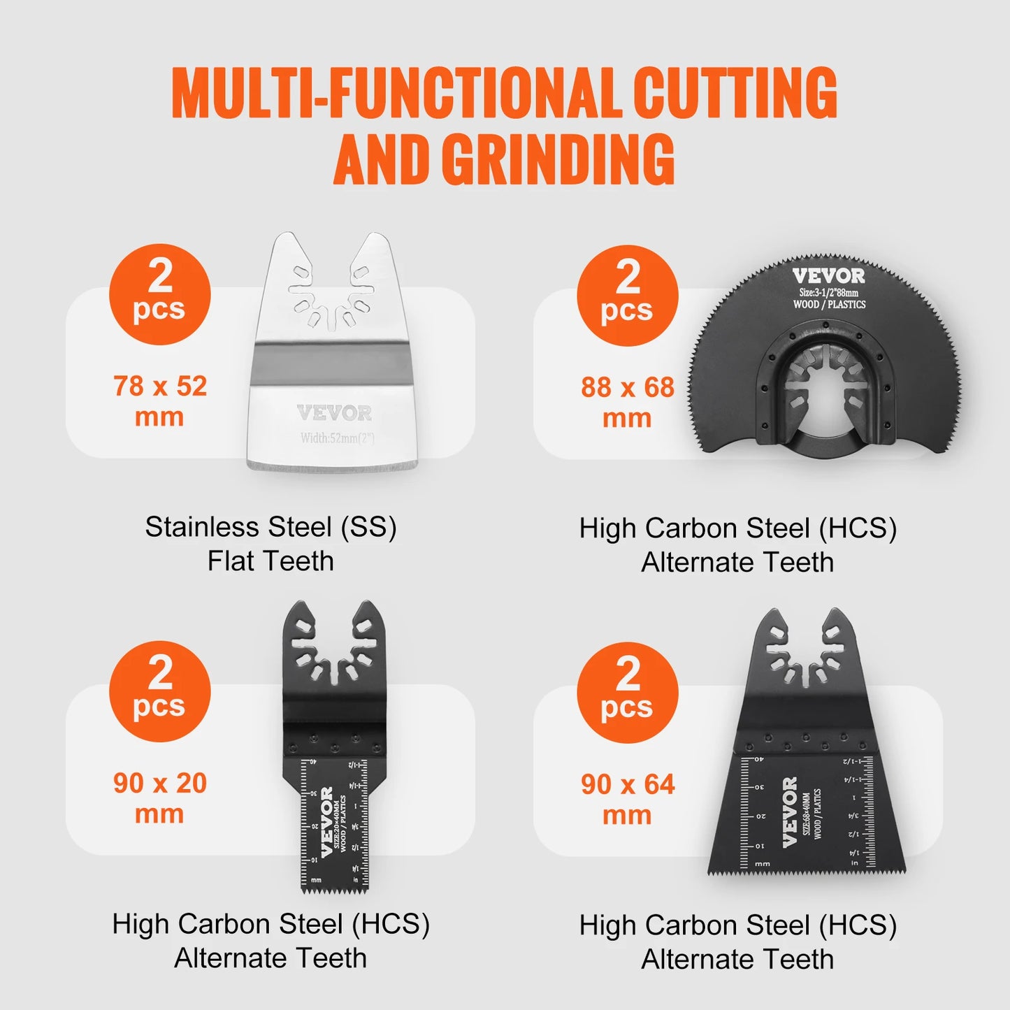 SucceBuy 30Pcs Oscillating Multi Tool Blades Kit For Craftsman