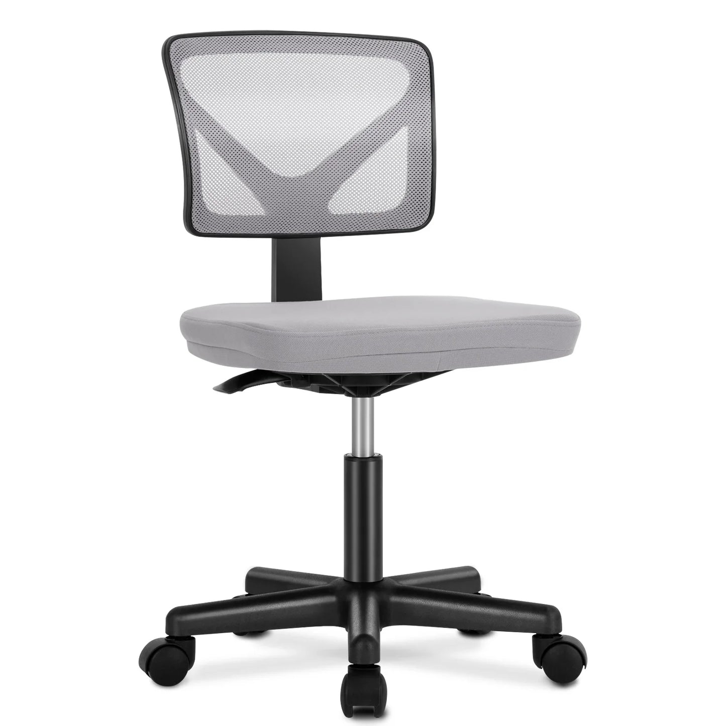 JHK Mesh Lumbar Support Armless Office Chair With Adjustable Height