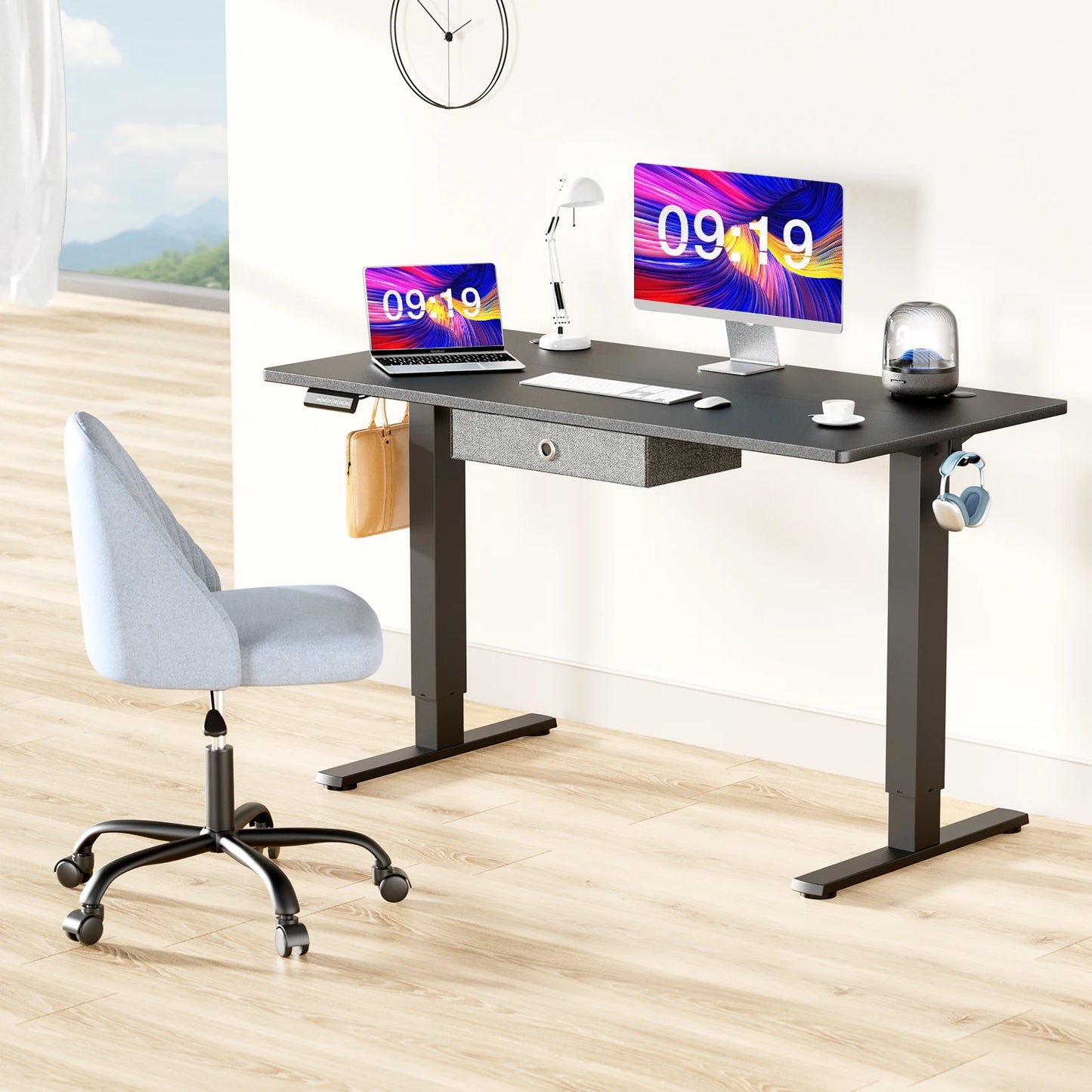JHK Electric Standing Desk Height Adjustable Ergonomic Office Desk