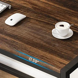 Tribesigns Computer Desk With File Drawer And Monitor Stand