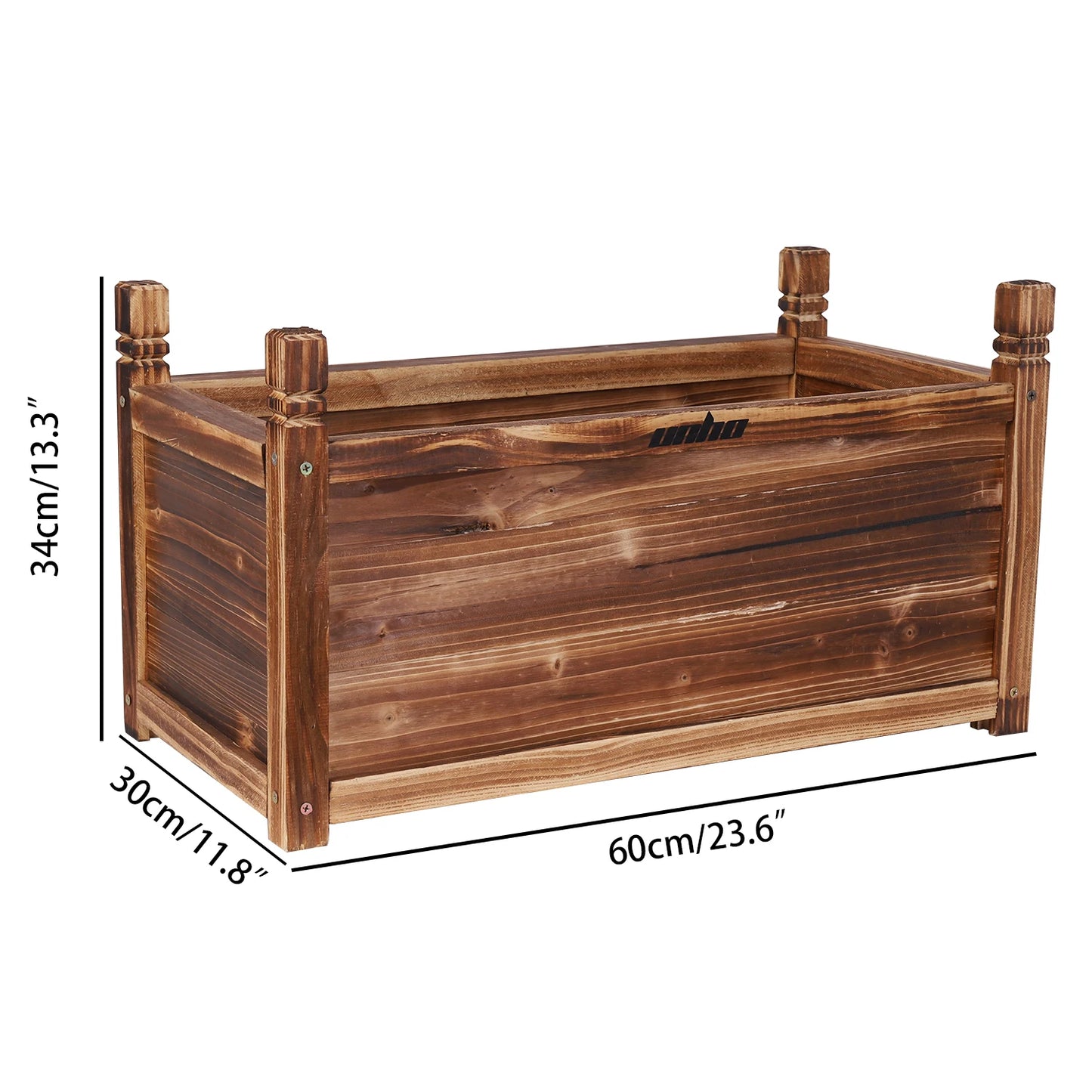 Raised Garden Bed Planter Wood Window Box For Flowers And Vegetables