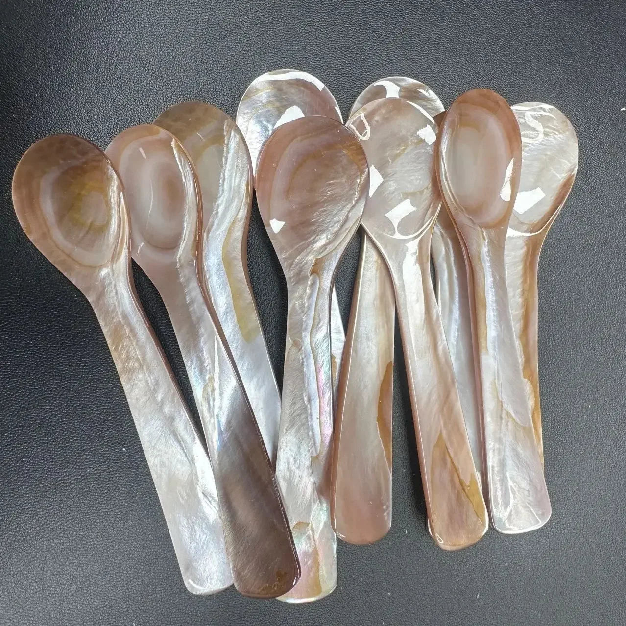 Hign-concerned Natural Shell Ice Spoon Mother Of Pearl Seashell Stirring