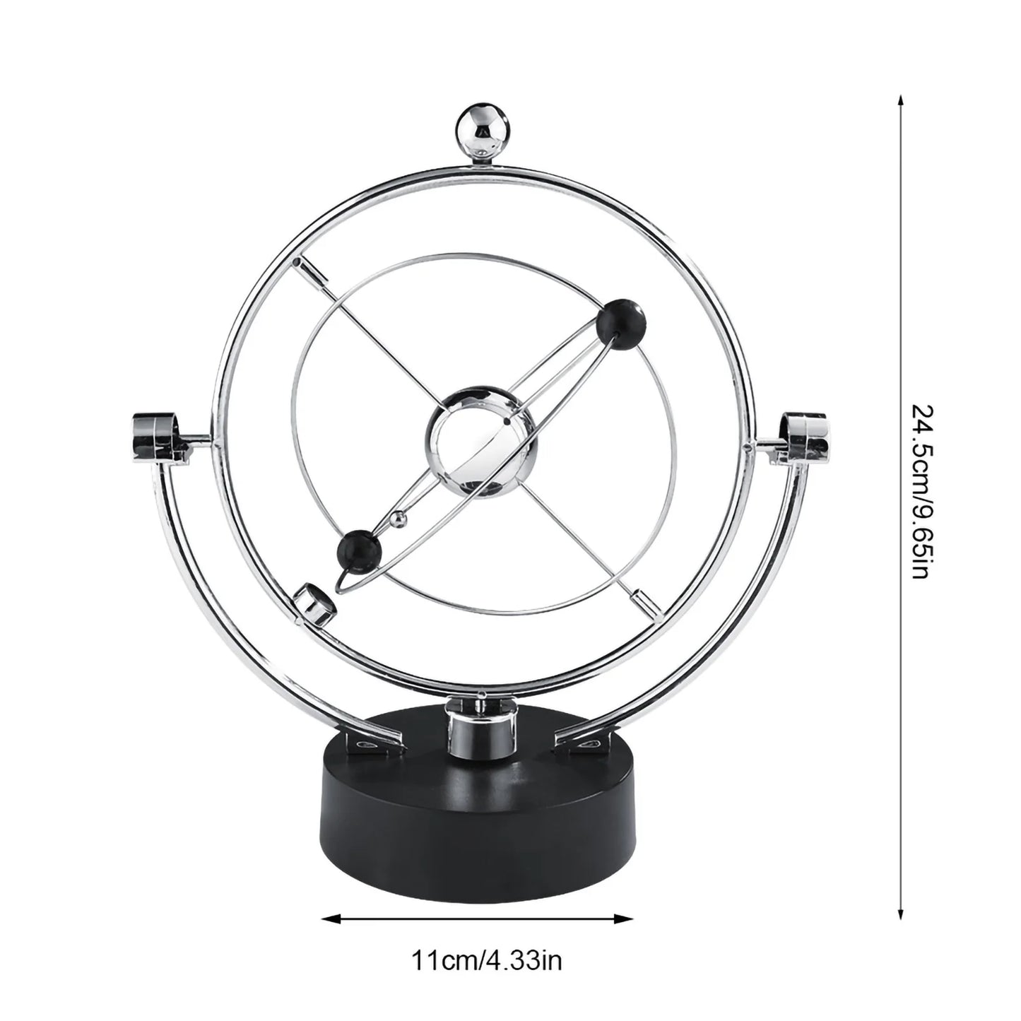 TOPINCN Perpetual Motion Swing Ball Desk Ornament For Home Office
