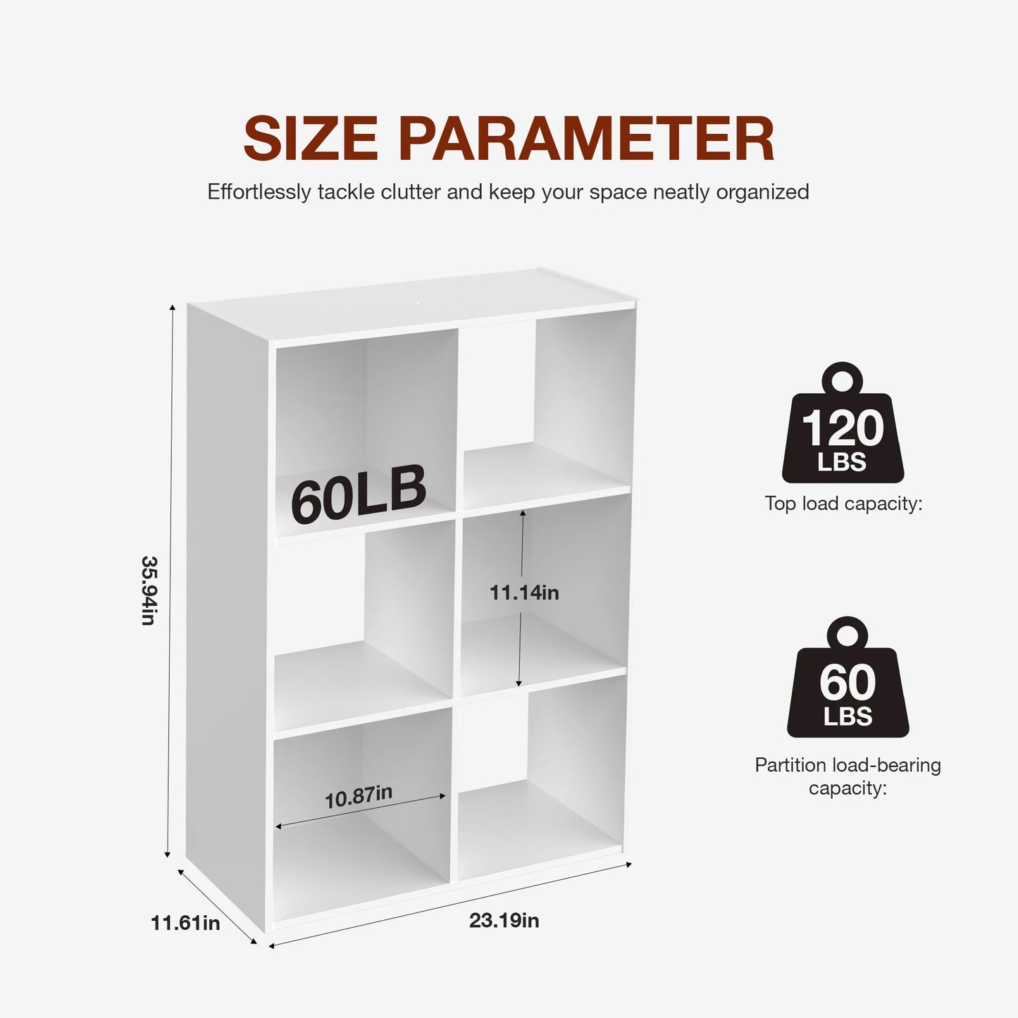 JHK 9 Cube Storage Organizer Open Bookcase For Living Room
