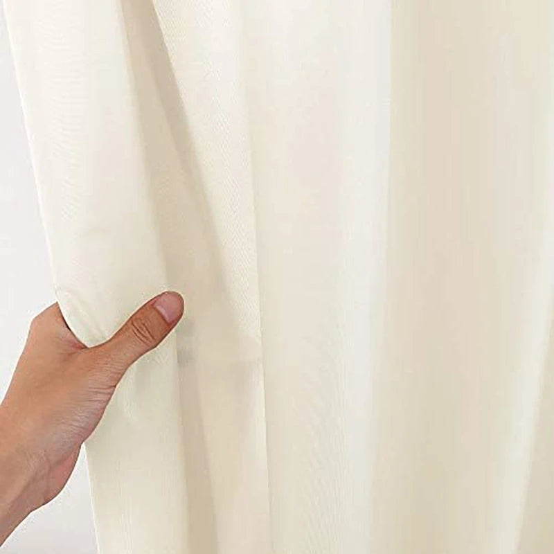 HiMISSCraft Waterproof Fabric Shower Curtain Liner With Magnets
