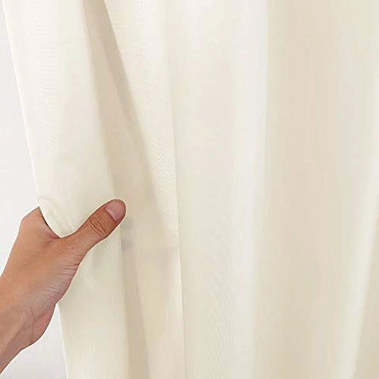 HiMISSCraft Waterproof Fabric Shower Curtain Liner With Magnets