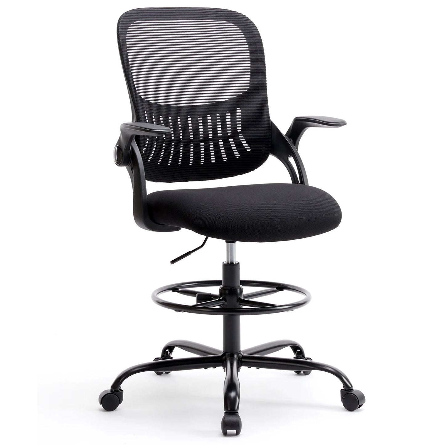 JHK Ergonomic Mesh Backrest Office Chair With Adjustable Height Wheels