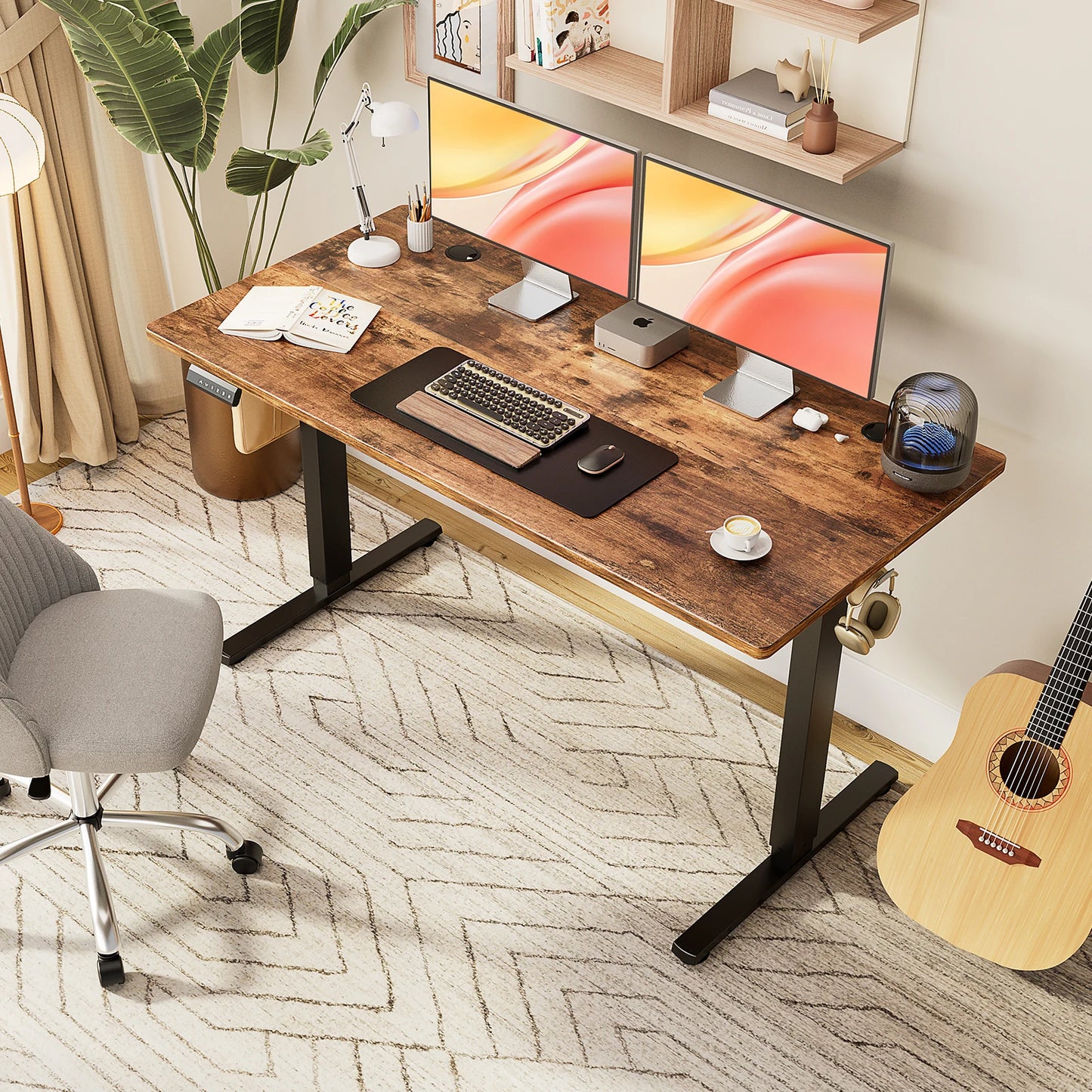 JHK Electric Standing Desk Height Adjustable Ergonomic Office Desk
