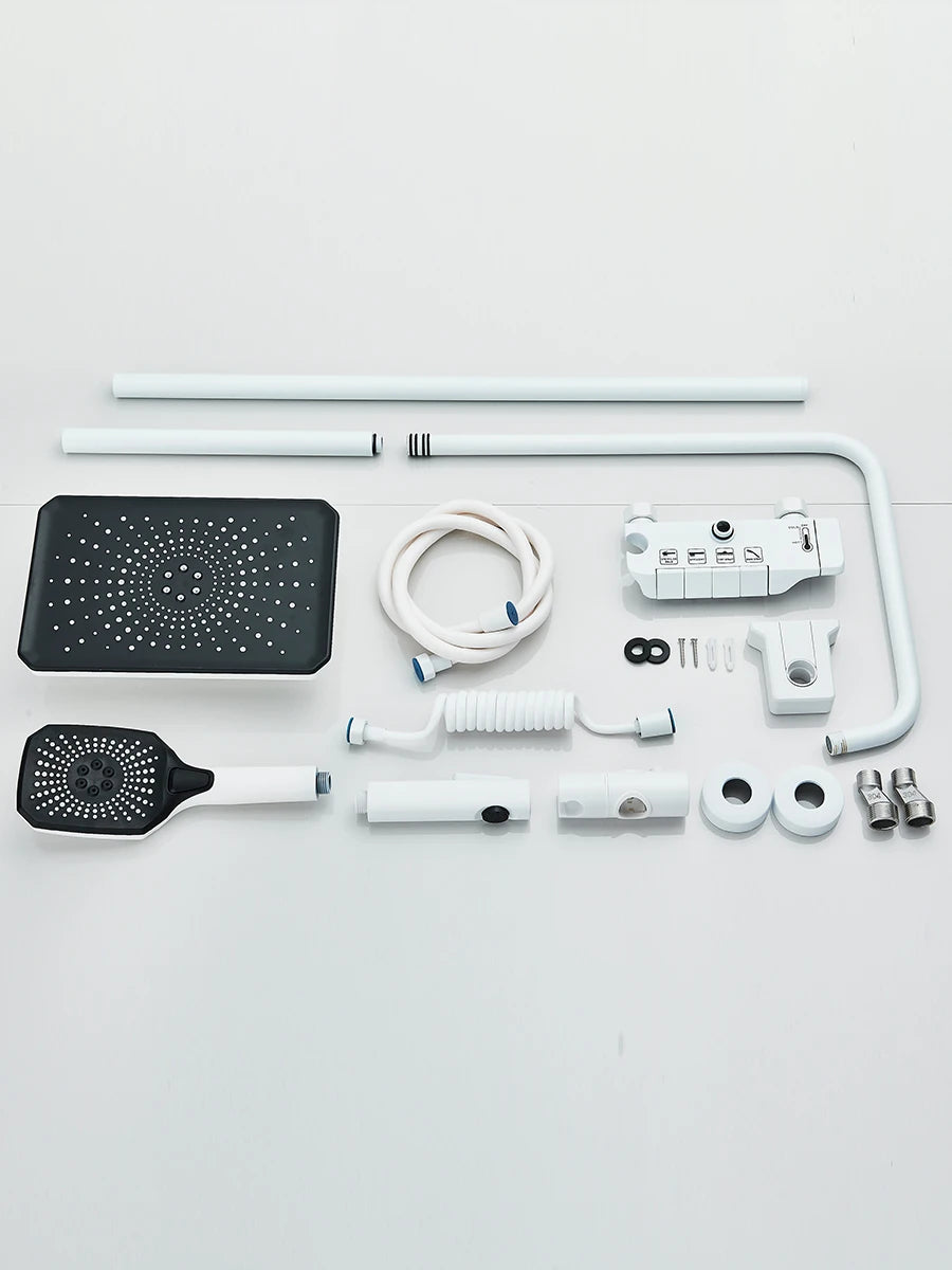 Quyanre 4 Way Shower System With Rain Shower Bidet Faucet
