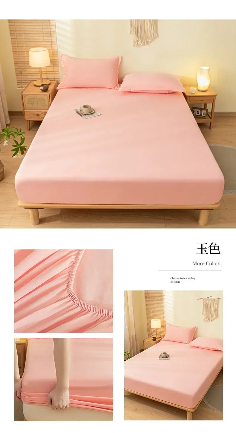 Luxury Elastic Fitted Sheet For Double Bed Mattress Cover