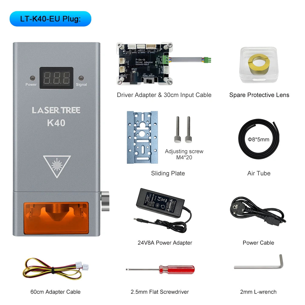 Laser Tree 40W Laser Module With Air Assist For Engravers