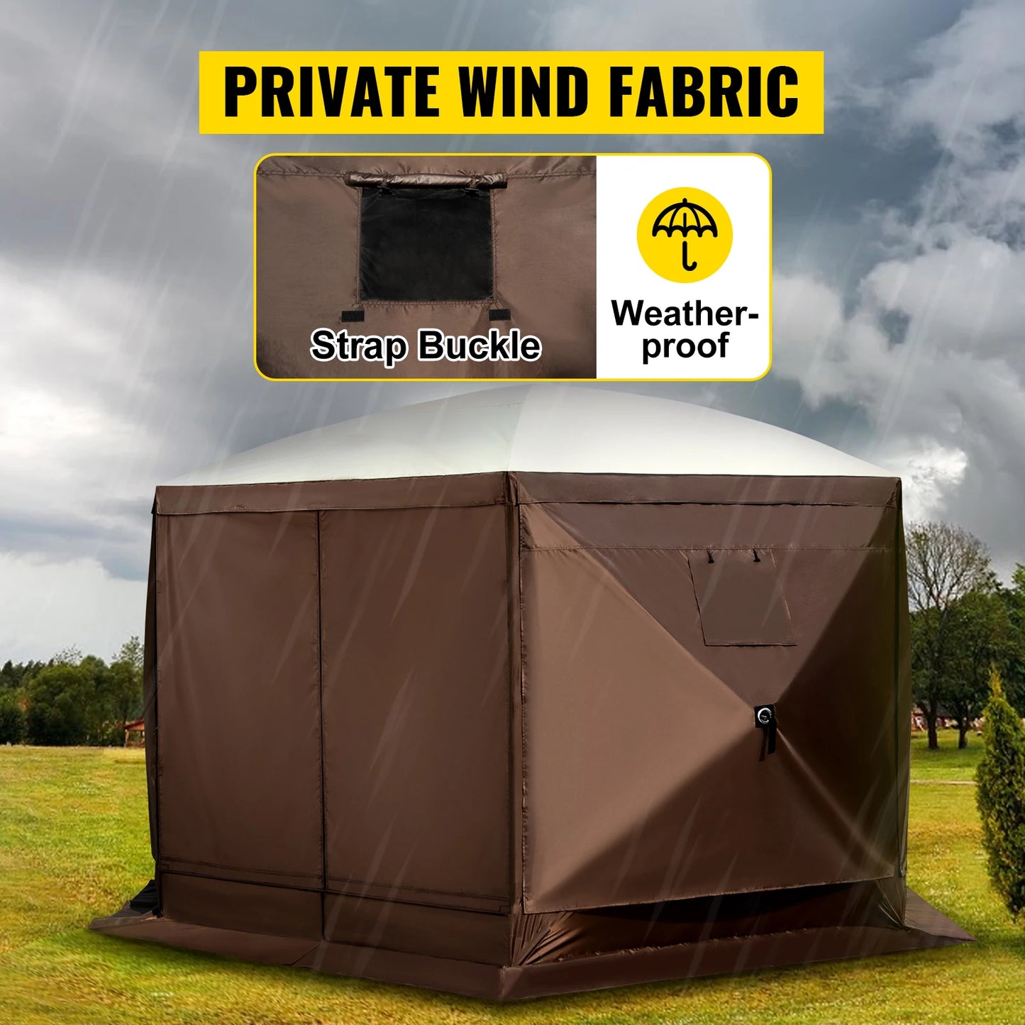 SucceBuy Pop Up Camping Gazebo Shelter for Outdoor Parties